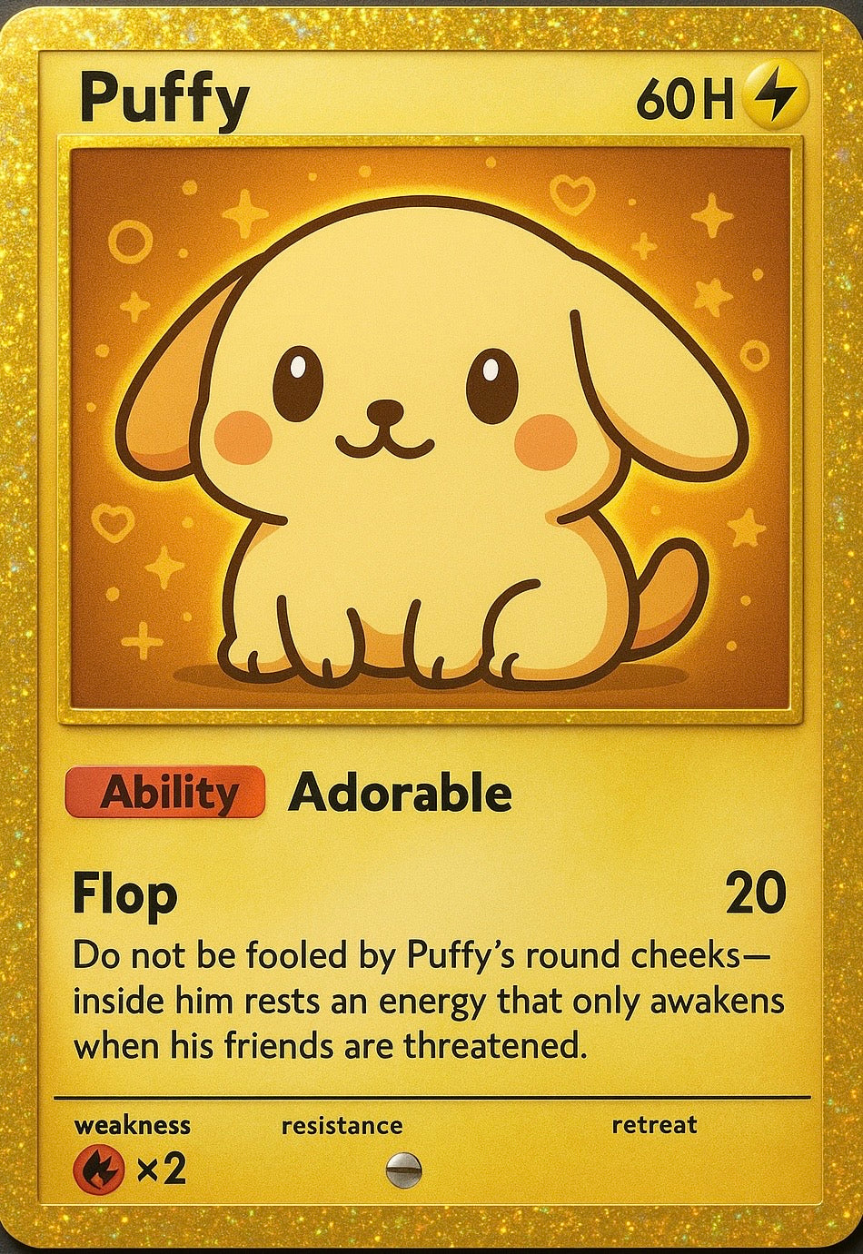 Puffy card